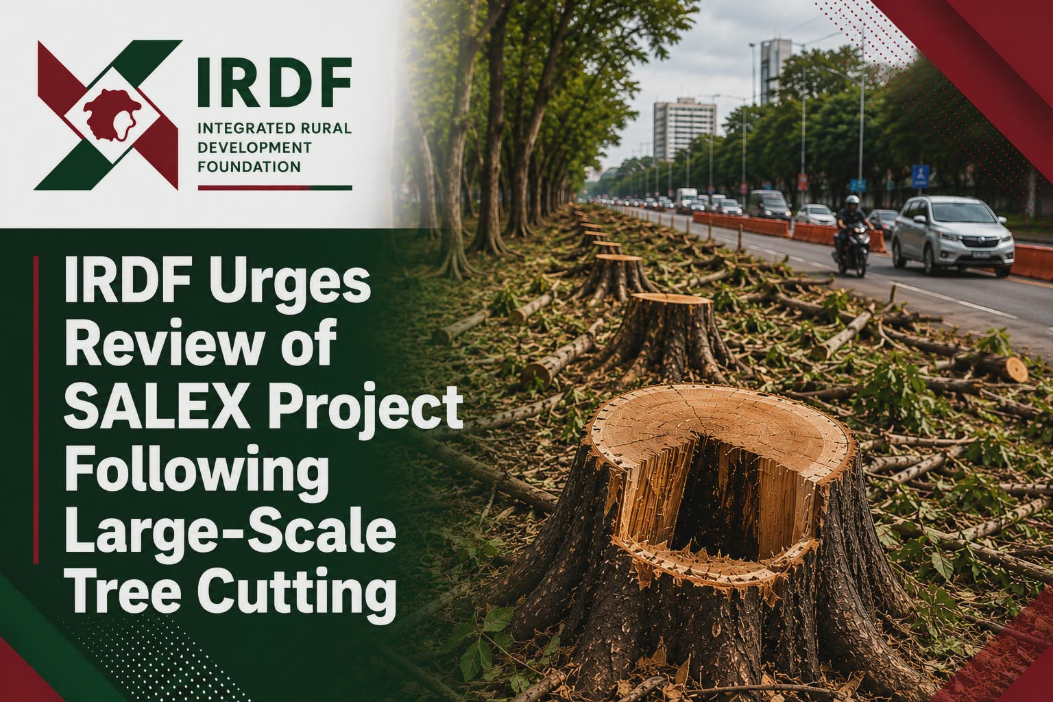 IRDF Urges Review of SALEX Project Following Large-Scale Tree Cutting