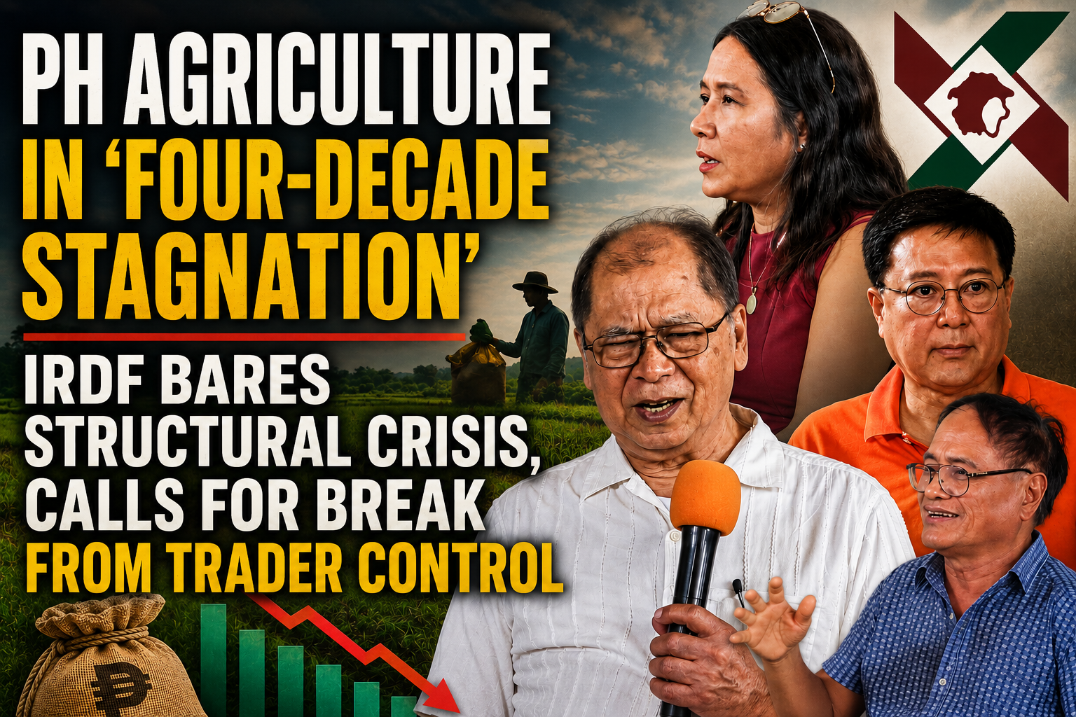 PH Agriculture in ‘Four-Decade Stagnation’—IRDF Bares Structural Crisis, Calls for Break from Trader Control