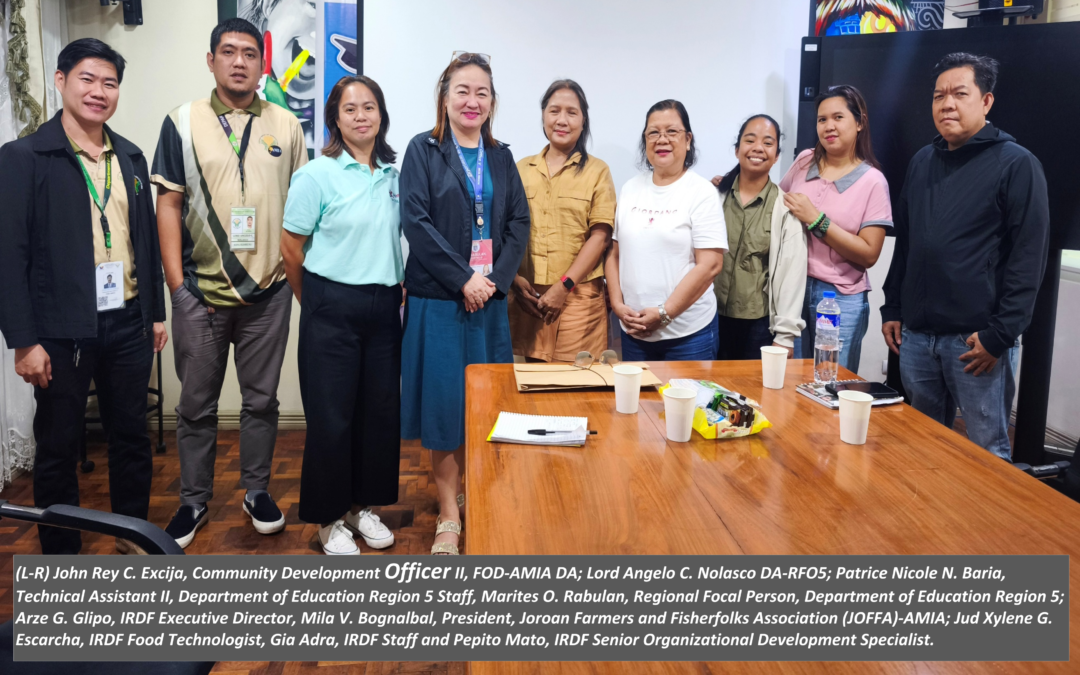 IRDF PUSHES MARKET ACCESS FOR AMIA FARMERS THROUGH DEPED SCHOOL FEEDING PROGRAM