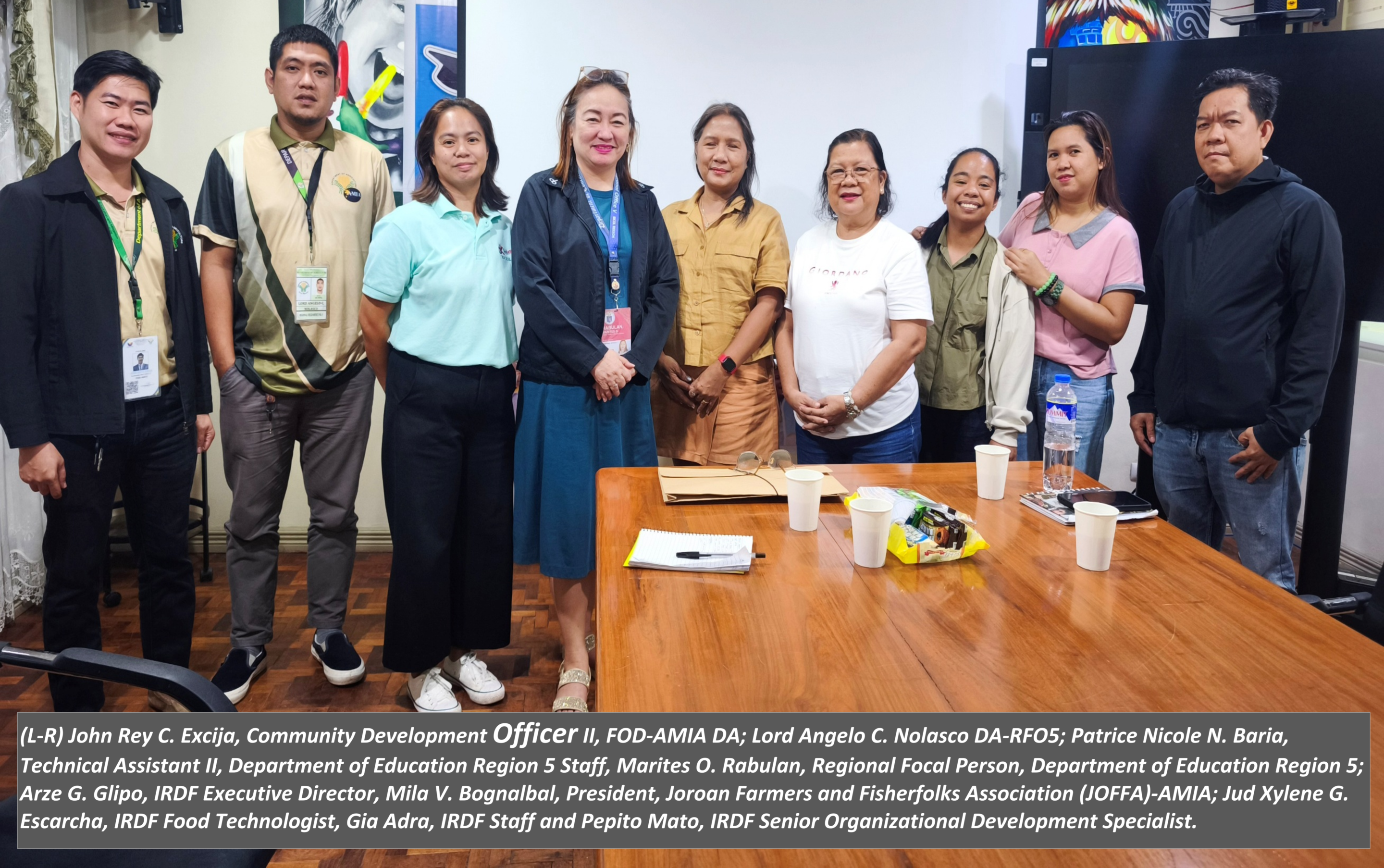 IRDF PUSHES MARKET ACCESS FOR AMIA FARMERS THROUGH DEPED SCHOOL FEEDING PROGRAM